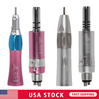 Dental Straight low Speed Handpiece 4-H Motor Nosecone Inner Water/External