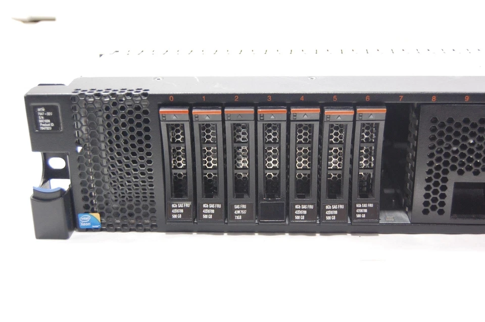 IBM 794732U Server Xeon E5520 @ 2.26 GHz / Xeon E5530 @ 2.4 GHz 78 GB RAM 7x HDD - Image 2 of 4