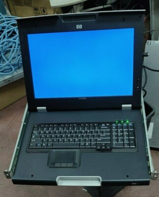 HP AG066A TFT7600RKM INTERNATIONAL VER. R/M KIT w/ 408965-001 KVM Over IP Switch