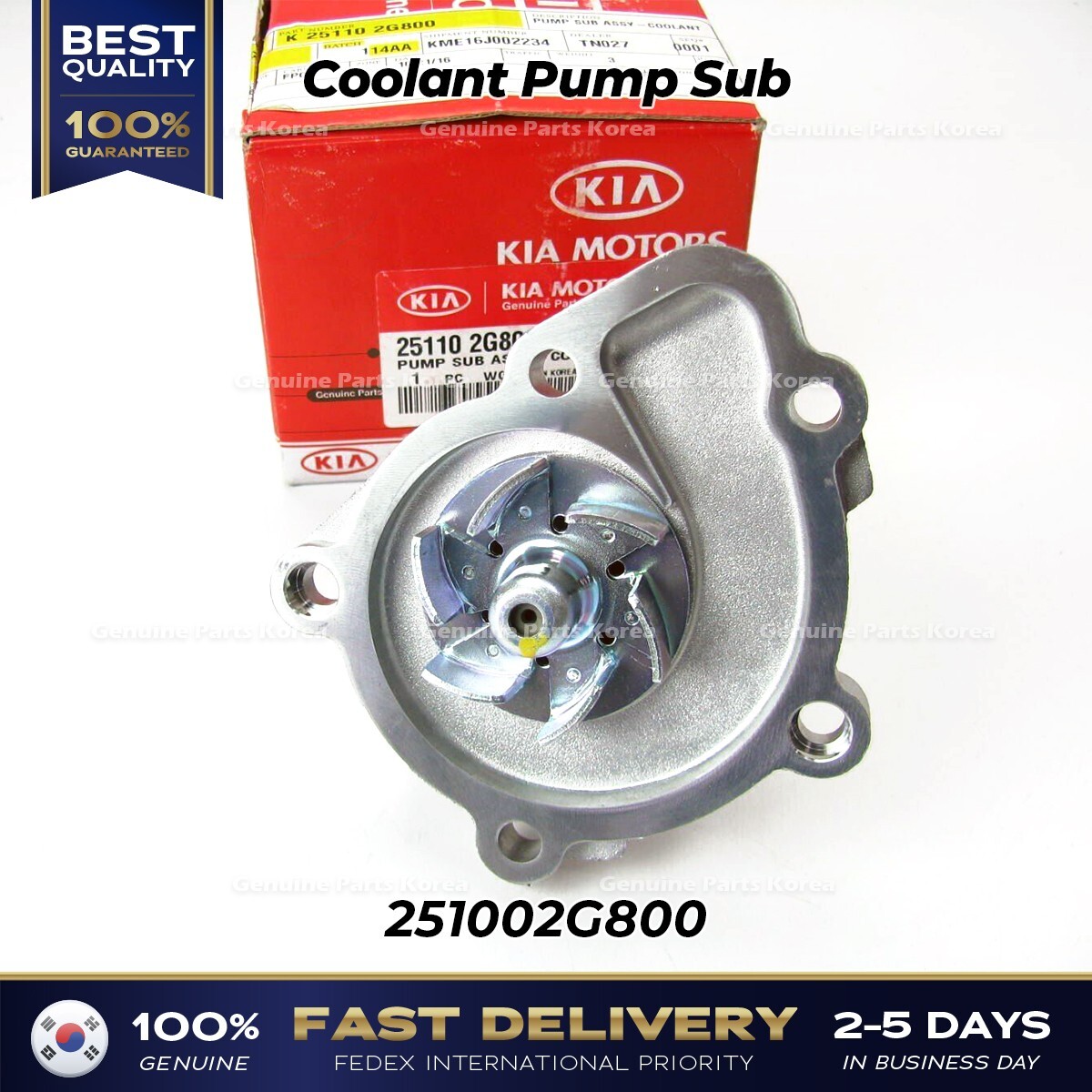 ⭐Genuine⭐ Coolant Pump Sub 251102G800 for Hyundai Sonata Kia