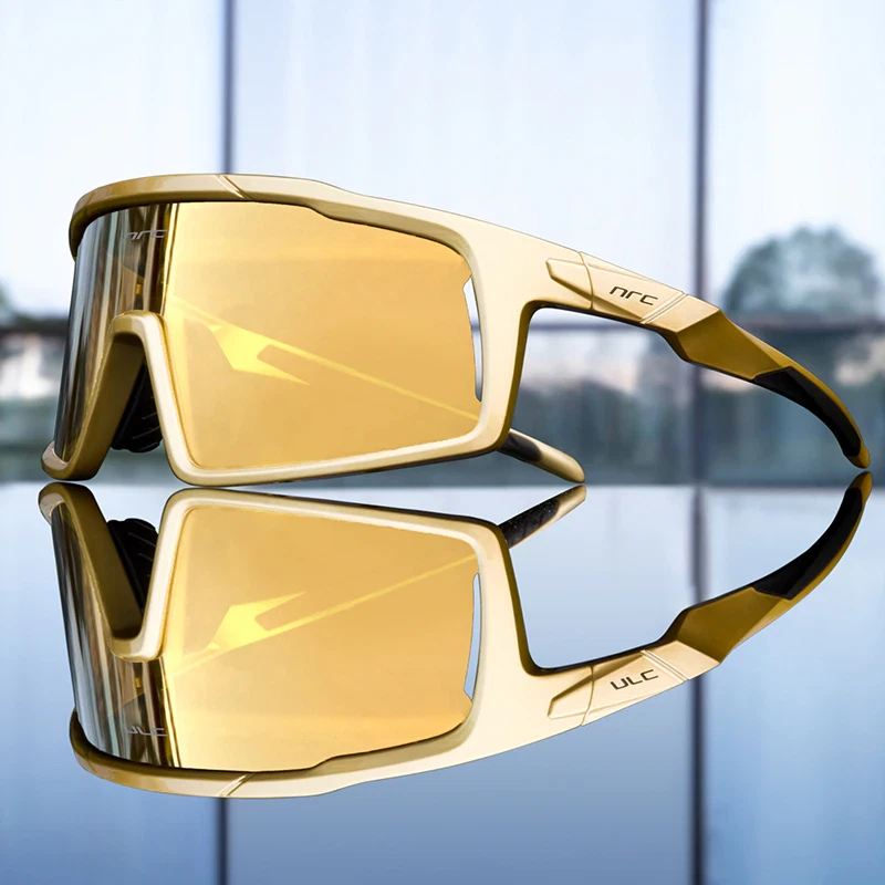 Gold cycling glasses cheap