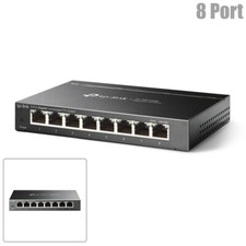 8-Port 10/100/1000Mbps LAN Ethernet Network Gigabit Desktop Smart Switch Laptop