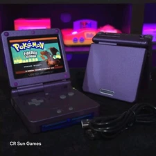 Purple Nintendo Game Boy Advance GBA SP IPS Adjustable Brightness