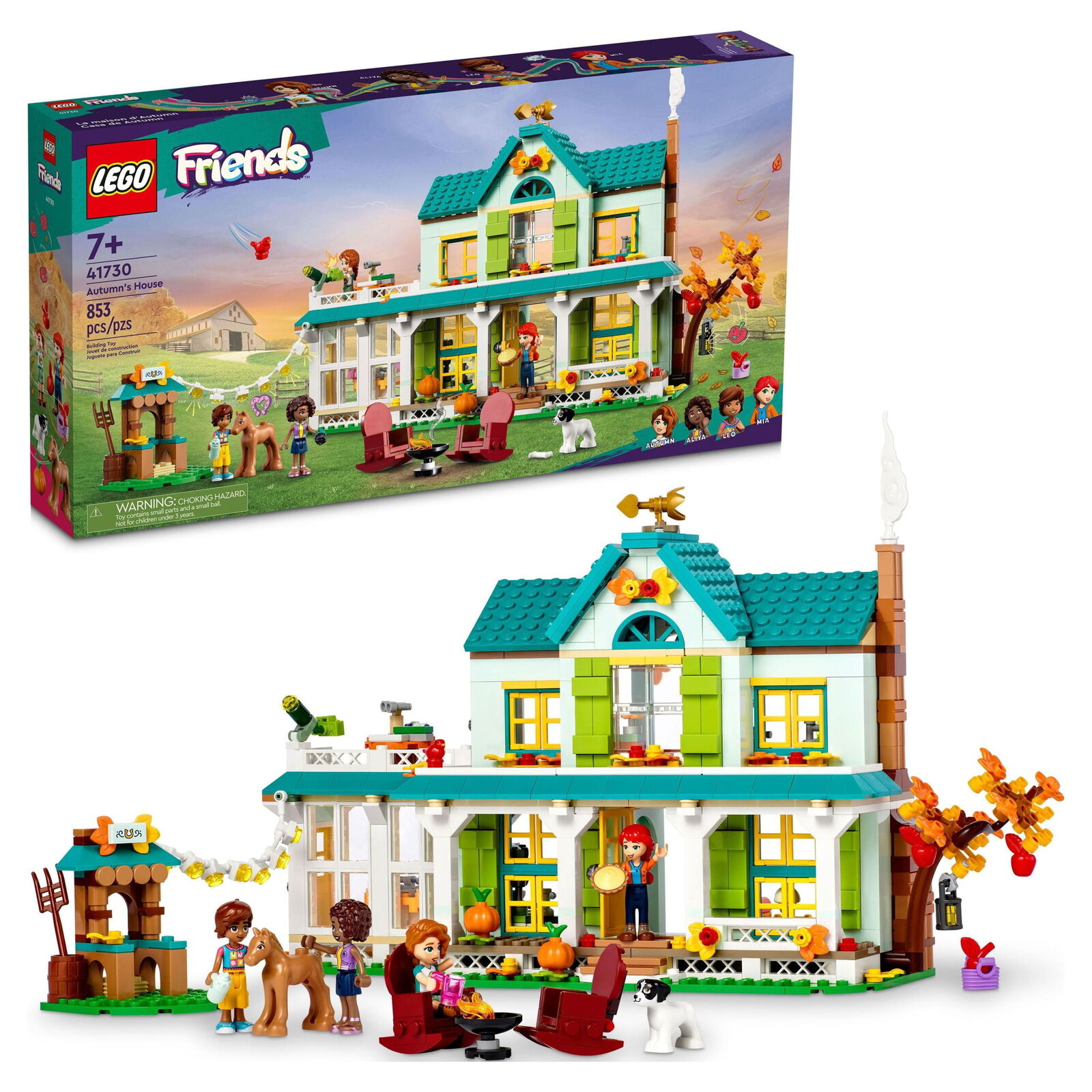LEGO Friends Autumn's House, Dolls House Toy Playset 41730