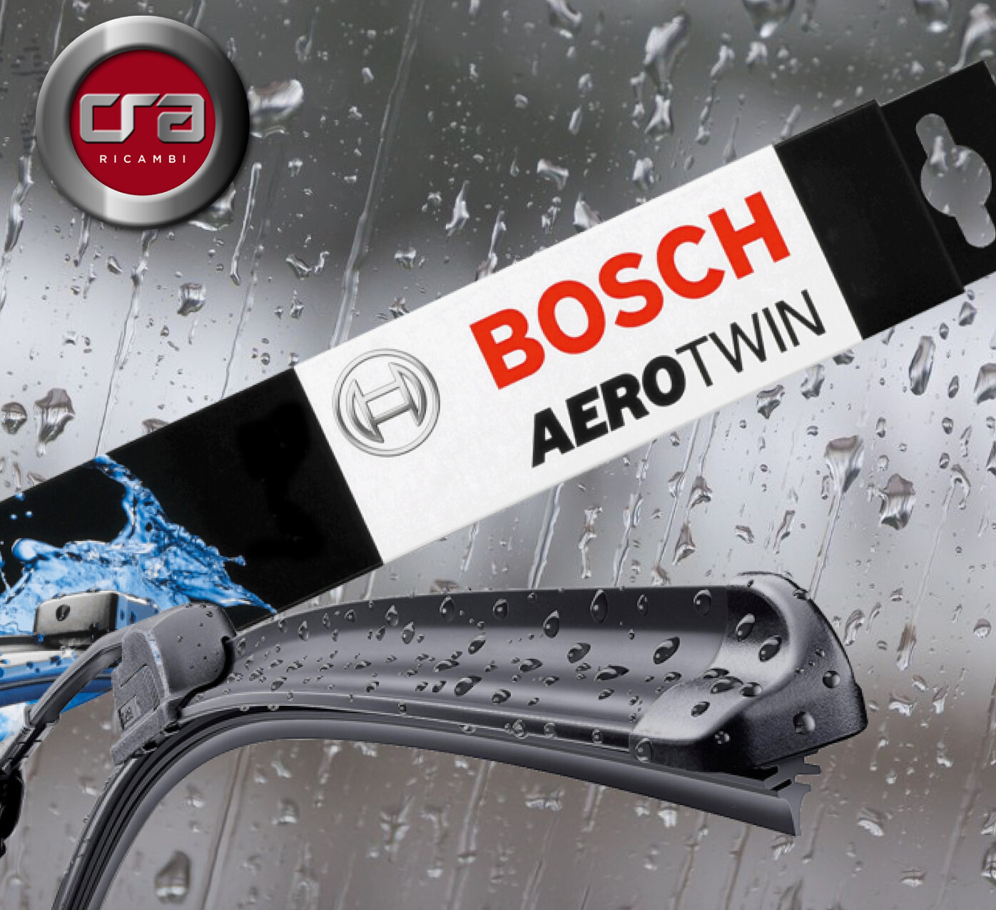 Spazzole tergicristallo anteriori VW POLO 6R, AUDI A1 originali BOSCH Aerotwin