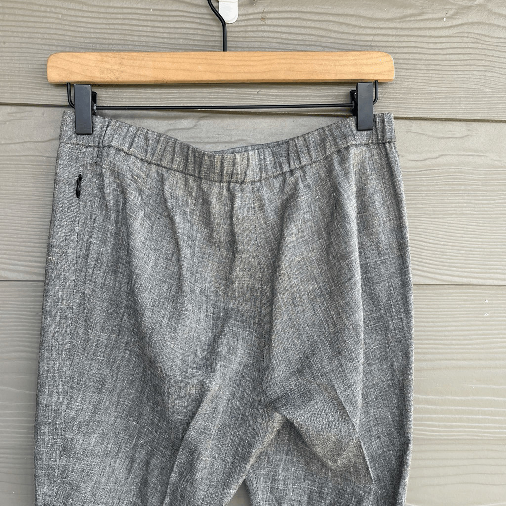 Theory Crunch Linen Basic Pull-On Pant - image 8