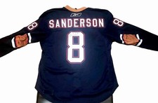 Geoff Sanderson #8 Game Worn & Autographed Oiler Jersey