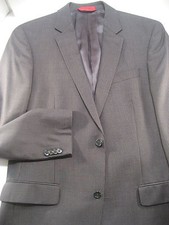 Alfani RED Gray Micro Stripe All Season Mens 2-Button Sports Coat Size 40L