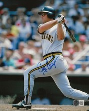 Jeff Burroughs signed Oakland Athletics 8x10 photo autographed A's Beckett COA