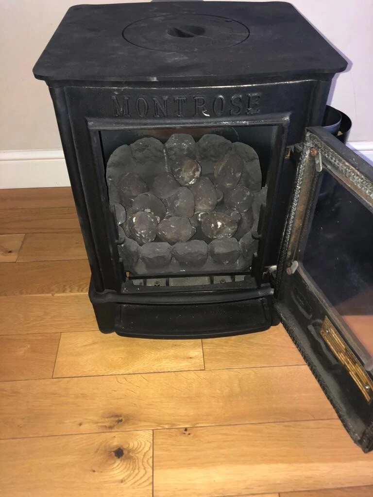 A Cast Iron Montrose Fire With Coals, | eBay