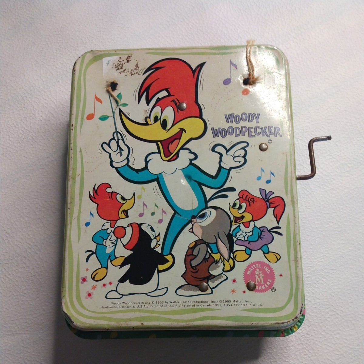 VINTAGE 1963 MATTEL TOY / WOODY WOODPECKER MUSIC BOX | eBay