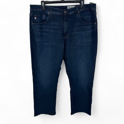 AG Everett Men's Slim Straight Stretch Medium Wash Denim Jeans Blue Size 36 x 29