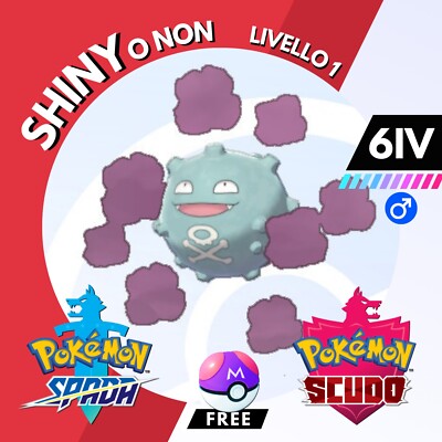 Koffing Shiny or Not 6 IV and Master Ball Legit Pokemon Sword Shield Sword Shield