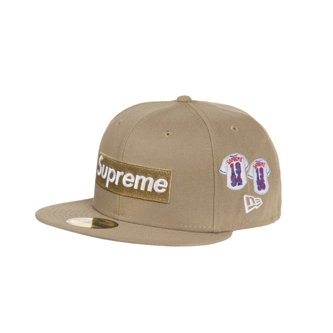 Chapeau ajusté kaki Supreme Jerseys Box Logo New Era Taille : 7 1/2