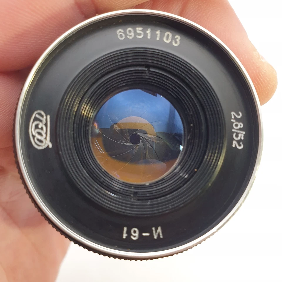 Lens Industar 61 2.8/52mm Soviet Era m39 Lens Zebra for RF 35mm Camera Fed Zorki - Image 2 of 4