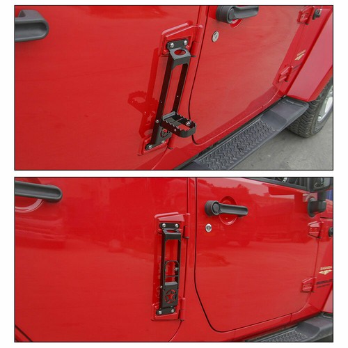 Foot Rest Pedal Door Hinge Side Step For Jeep Wrangler JK JL JT 07