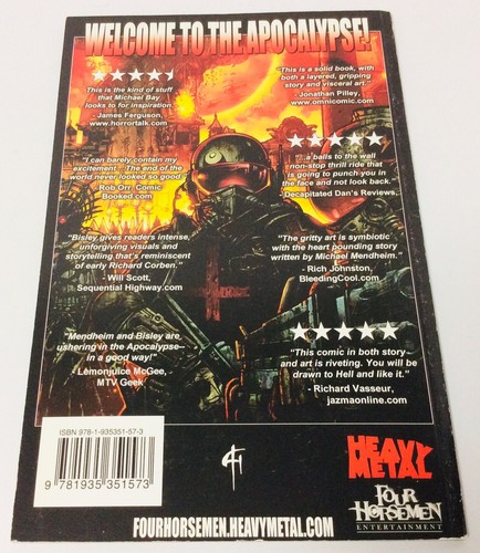 HEAVY METAL “The Four HorseMen Of The APOCALYPSE” Comic Book By Bisley/Mendheim - Foto 9 di 13