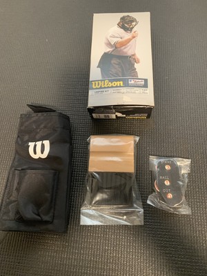 Kit Arbitrage Wilson Complet + Casquette Noire L/XL - Neuf Dans Son Emballage - 4 Pièces
