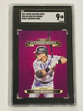 2021 Panini Diamond Kings Daulton Varsho RC Rookie Debut SGC 9 Mint