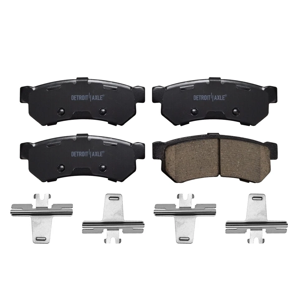 Rear Ceramic Brake Pads with Hardware for Chevrolet Optra Suzuki Forenza Reno - Image 3 of 4
