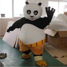 Costume mascotte panda Kung Fu cosplay festa vestito fantasia adulto genere neutro