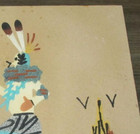 VINTAGE Native American Navajo Healing Indian Sand Painting Art Signed 12" x 12" — photo 3