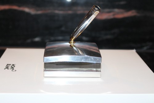 Montblanc Meisterstück Solitaire 925 Sterling Silber 144er Pen Stand Füllhalters - Bild 3 von 8
