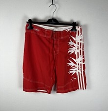 Adidas Mens Red White Swimsuit Shorts Size S Pool Sea Summer