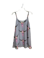 Show Me Your Mumu Sleeveless Circus Mini Dress in Lite Brite Bull Size Small