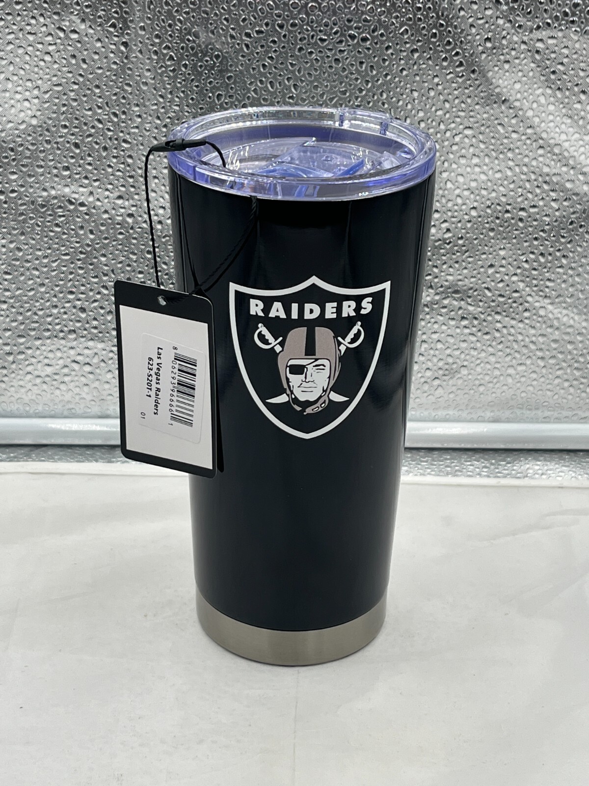 Las Vegas Raiders NFL 20oz Black Tumbler Cup Mug Logo Brands