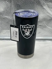 Las Vegas Raiders NFL 20oz Black Tumbler Cup Mug Logo Brands