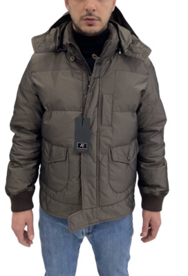 REPORTER Men's Bomber Jacket, Light Brown Hooded, Size 50, -70%.