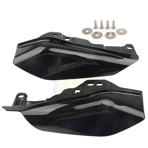 Mid-Frame Air Deflector Cover Black 2X For Harley Touring Road Street Glide 17+ - Foto 10 di 10