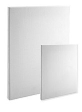 Economy Stretched Canvas Panels : 12X16 Box of 20 Bulk Discount 5/8" Econo White