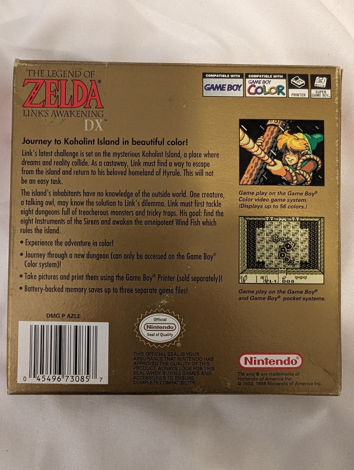 Legend of Zelda: Link's Awakening DX - Game Boy Color - Complete In Box ...
