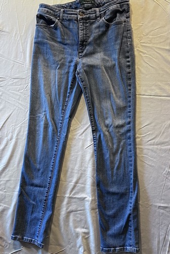 Lauren Ralph LRL Medium Wash Straight Leg Jeans Size 12 Stretch