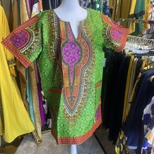 Women African Ankara Wax Print Traditional Clothing Casual Dress.    cotton Top