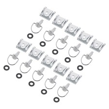 14mm Quick Release Fasteners set  10 Fairing Bolts Studs Quarter Turn + Clips UK
