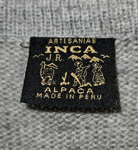 ARTESANIAS INCA JR Open Knit Vest 100% Alpaca Made In Peru - Immaculate - Picture 3 of 6