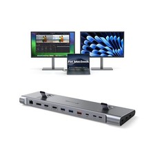 TobenONE MacBook Pro Docking Station Dual 4K 60Hz Monitor, 16-in-2 USB C Dock...