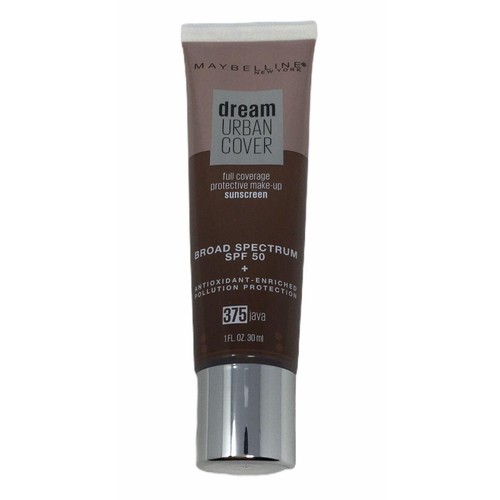 Maybelline Dream Urban Cover Flawless Coverage SPF 50 Foundation 375 Java 1 oz. - Picture 3 of 7