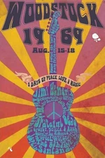 WOODSTOCK JIMI HENDRIX CONCERT POSTER QUALITY PHOTO PAPER/CANVAS R385