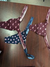 Victoria's Secret Panty Lot Of 3 Shine High Leg Thong Navy Wild Rose M NWT