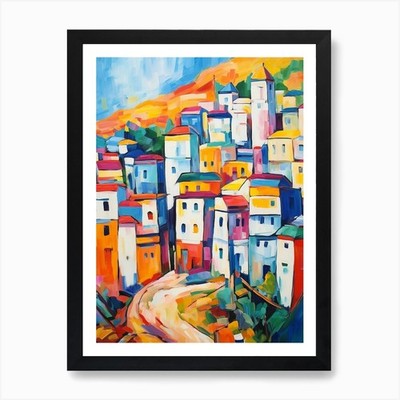 Agadir Marokko 4 Fauvisten Gemälde Ein gerahmtes Wandbild Poster Leinwanddruck Bild