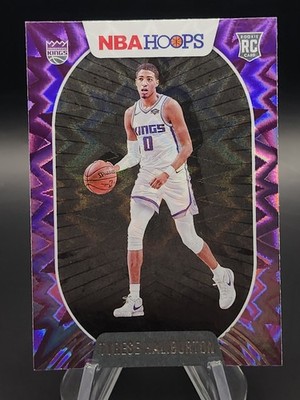 2020-21 Panini NBA Hoops Purple Explosion #238 Tyrese Haliburton RC