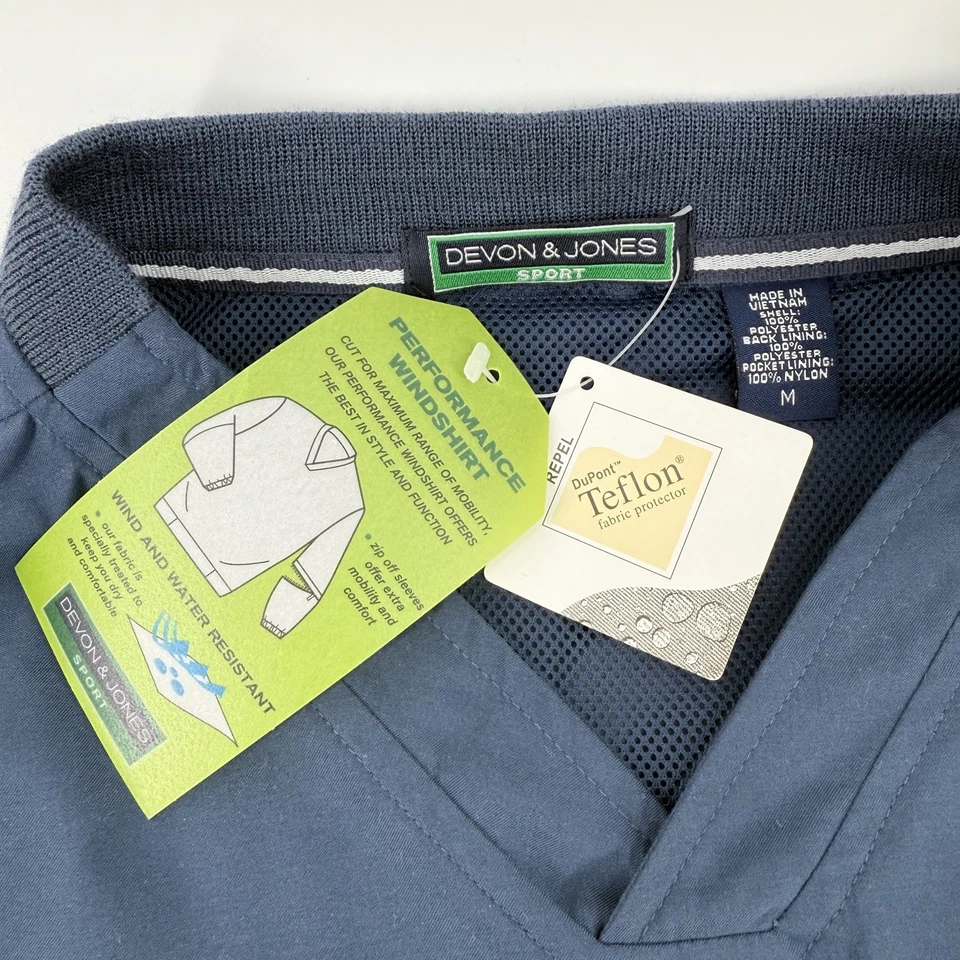 Men’s M Soft Shell V-Neck Pullover Chrysler Dealer Logo Zip-Off Sleeves Jacket - Image 3 of 4