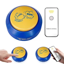 Remote Controlled Fart Machine, Plays 30 Funny Realistic Sounds, Wireless 50f...