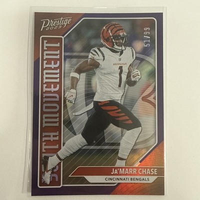 Ja'Marr Chase 2023 Panini Prestige 51/99 Xtra Points Purple Youth Movement #YM-8