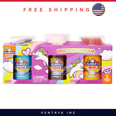 Elmer s Unicorn Dream Premade Slime 3 Count Kit