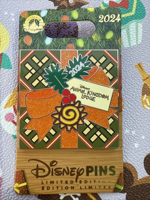 2024 Disney Parks Happy Holidays Geschenk Animal Kingdom Lodge LE Pin König der Löwen
